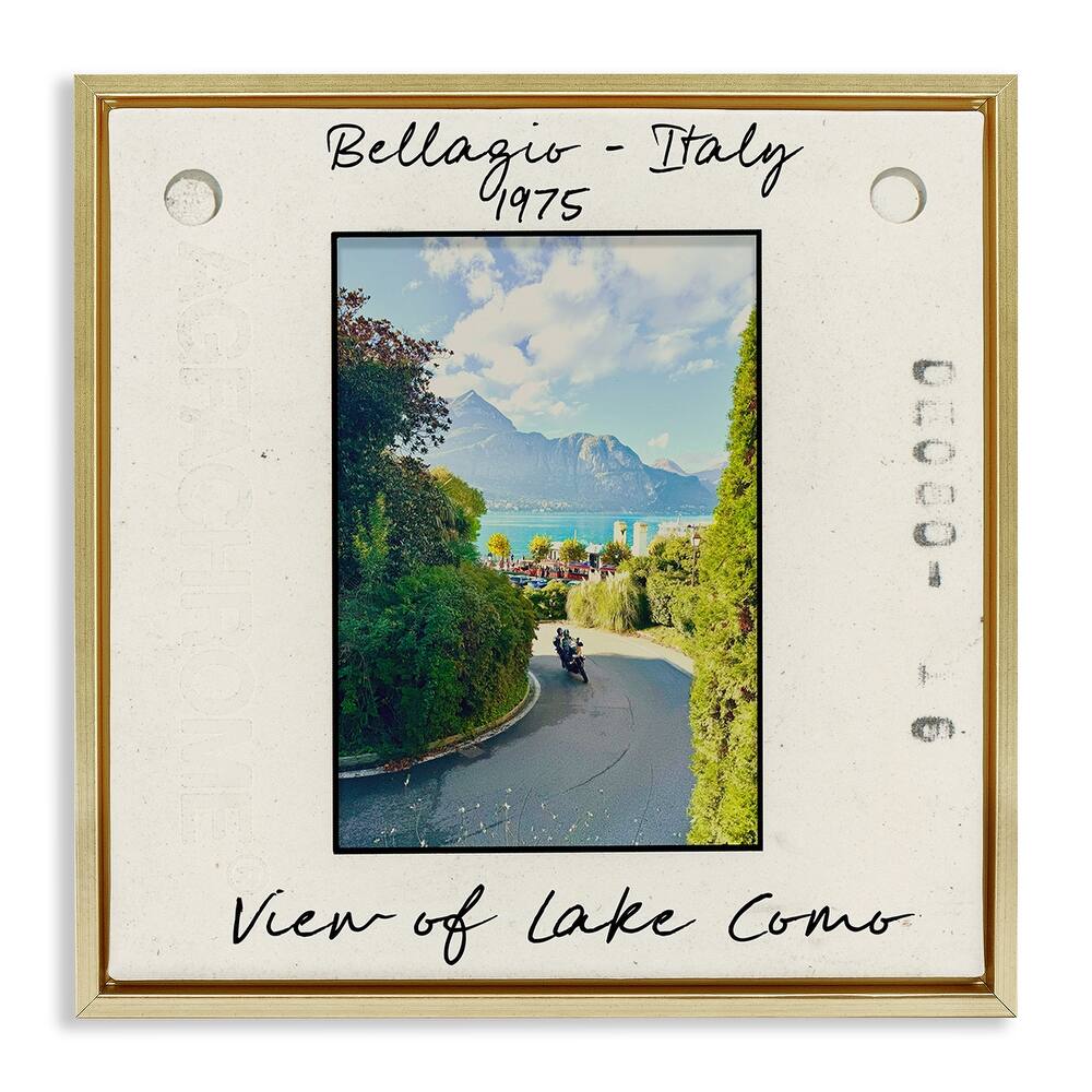 Stupell Italy Travel Vintage Photo Framed Floater Canvas Wall Art Design By Val Rhodes