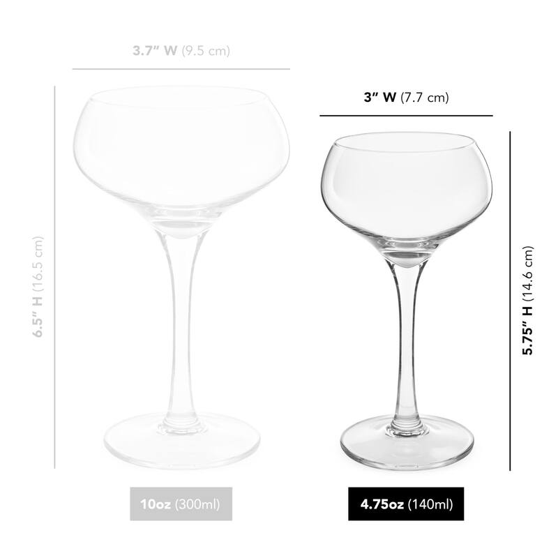 Final Touch Espresso Martini Flight, 4.75 oz (4-Piece Set)