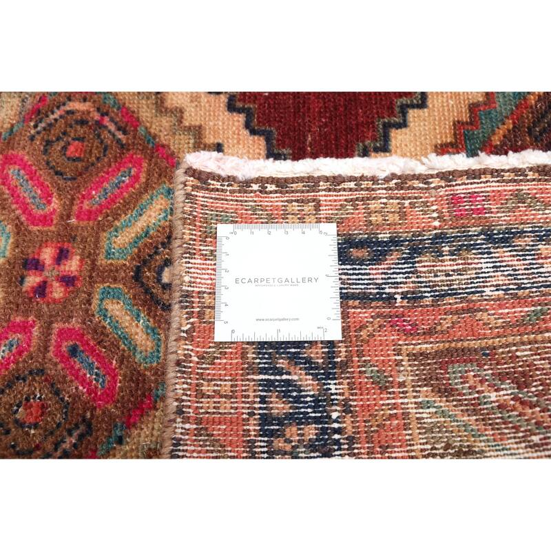 ECARPETGALLERY Hand-knotted Antalya Vintage Dark Red Wool Rug - 3'0 x 10'7