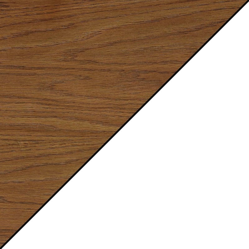 Chairside End Table with Shelves Double X Side Design Three-Tier Display Solid Wood Accent Furniture for Living Room - 14
