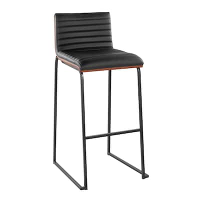 Silver Orchid Magda 30" Fixed-Height Upholstered Bar Stool (Set of 2)
