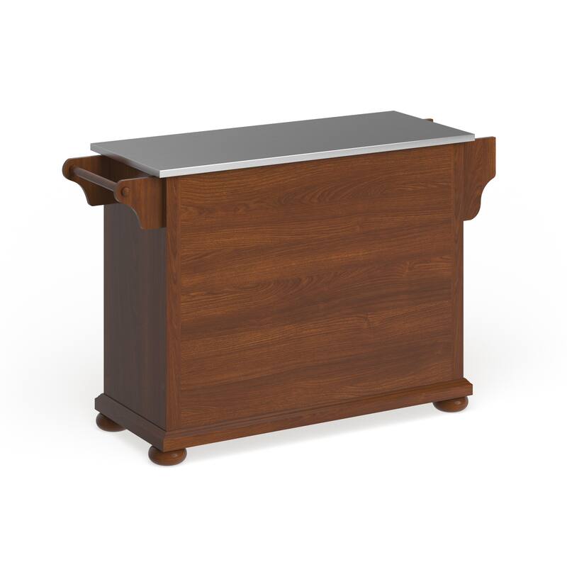 Crosley Alexandria Stainless Steel Top Full Size Kitchen Island/Cart - 18"d x 51.5"w x 34"h