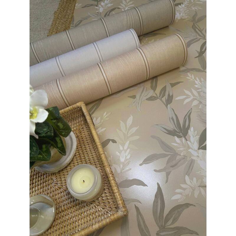 Belgravia Decor Olivia Beige Floral Wallpaper