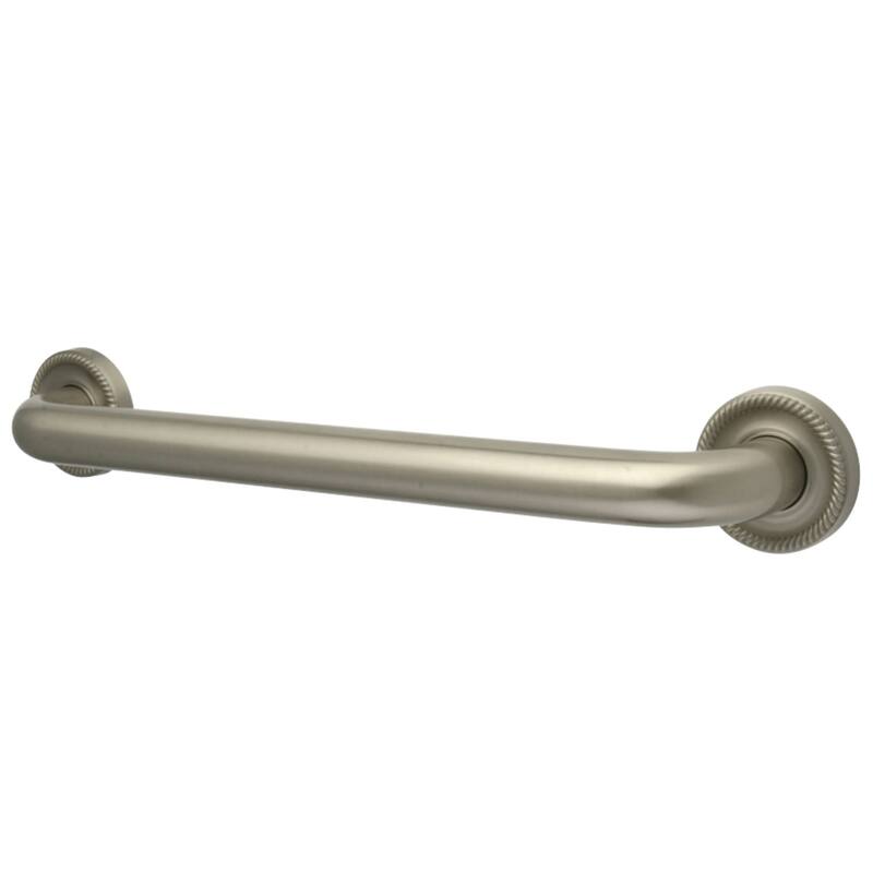Kingston Brass Camelon 24-Inch X 1-1/4-Inch OD Grab Bar - Brushed Nickel