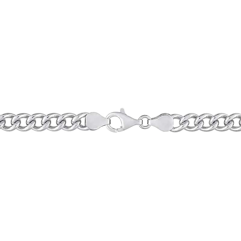 Miadora Sterling Silver Curb Link Necklace