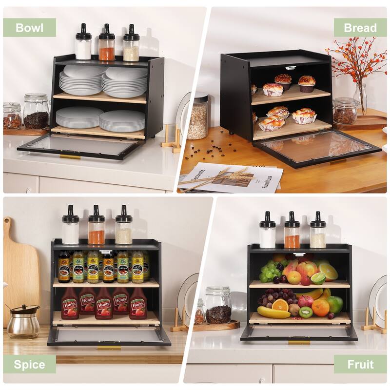 Double Layer Large Bread Box