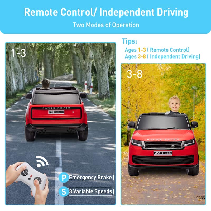 24V 2-Seater Licensed Land Rover Ride On Car