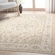 preview thumbnail 7 of 14, Well Woven Apollo Summit Medallion Orinetal Low Pile Easy Clean Rug 5'3" x 7'3" - Beige Green
