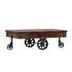 preview thumbnail 16 of 18, Myra Industrial and Rustic 47-inch Coffee Table by iNSPIRE Q Classic Bistro Brown