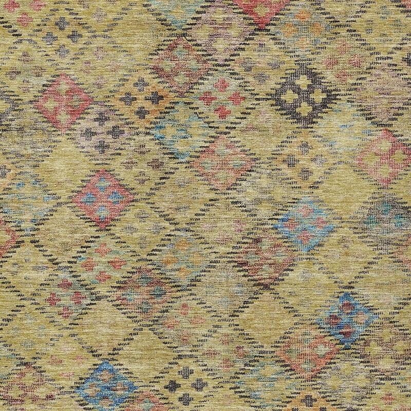 HomeRoots Geometric Transitional Rectangle Outdoor Rug