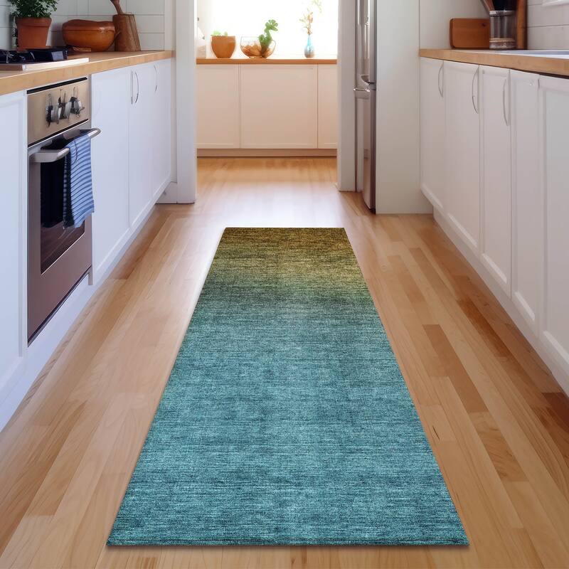 Premium Washable Super Soft Modern Ombre Mayfield Rug - Brown - 2' 3" x 7' 6" - Runner