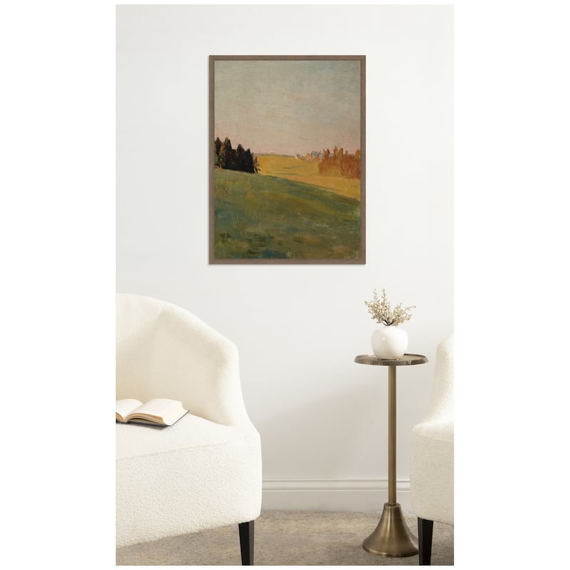 Kate and Laurel Evening 1910 Jan Ciaglinski Vertical by Nostalgia Prints Framed Canvas Wall Art Print