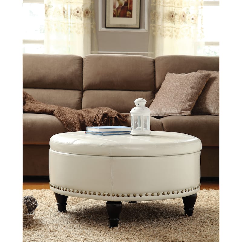 Copper Grove Payara Round Storage Ottoman