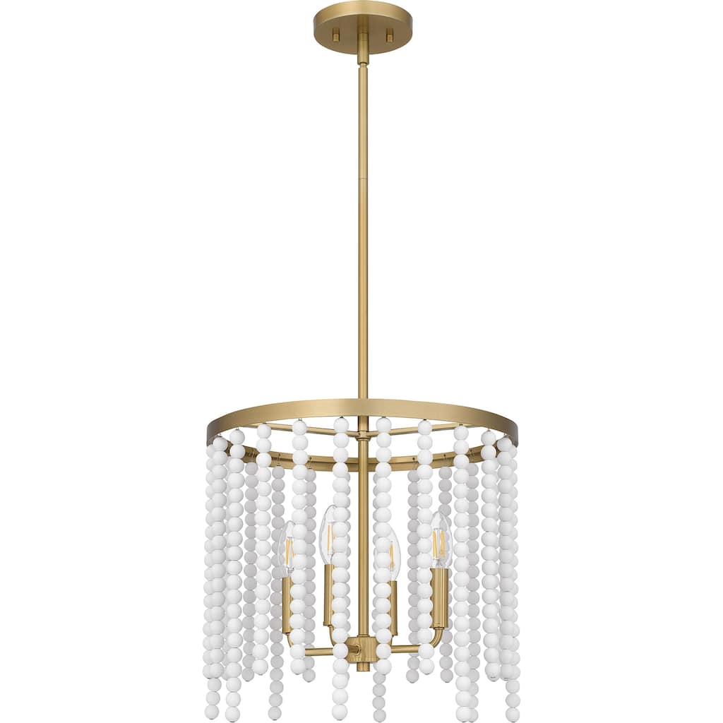 Apelle 4-Light Aged Brass Pendant Light
