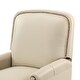 preview thumbnail 52 of 96, Gladis Modern Retro Genuine Leather Recliner with Nailhead Trim Set of 2 by HULALA HOME