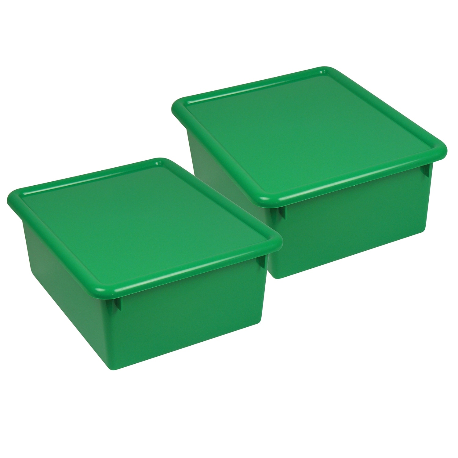 Romanoff Stowaway 5" Letter Box with Lid, Green, Pack of 2