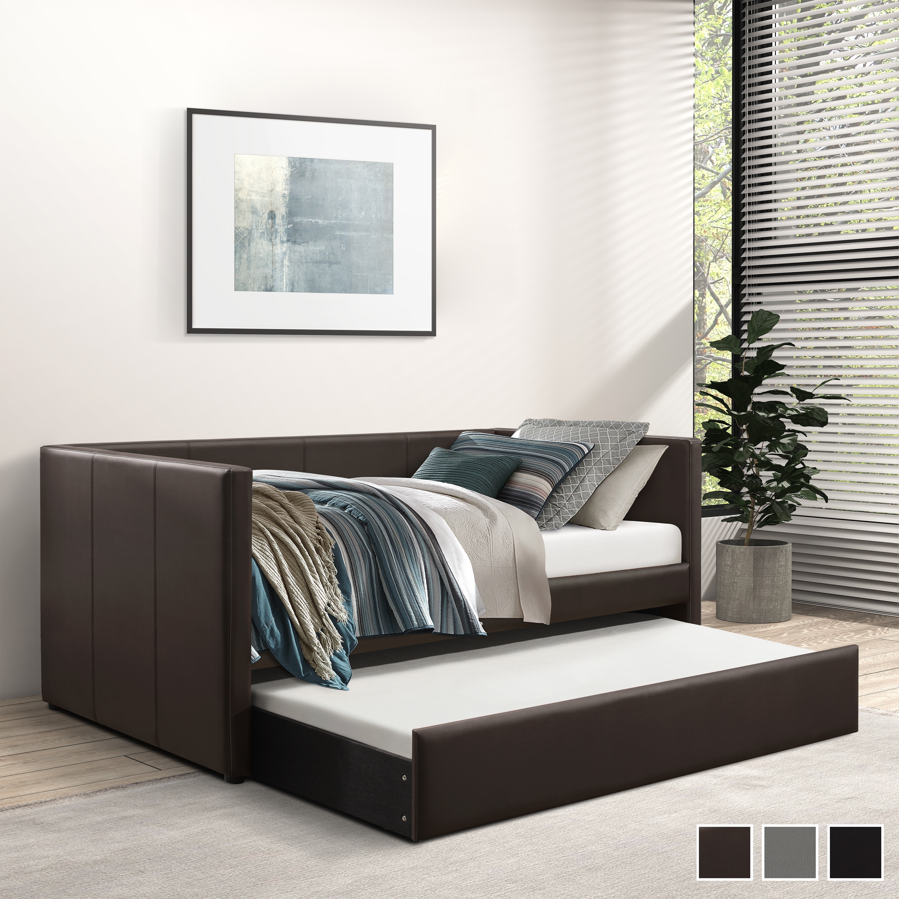 Fremont & Park Elon Upholstered Daybed with Trundle
