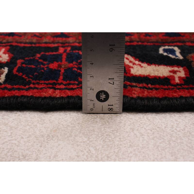 ECARPETGALLERY Hand-knotted Anadol Red Wool Rug - 3'5 x 9'9