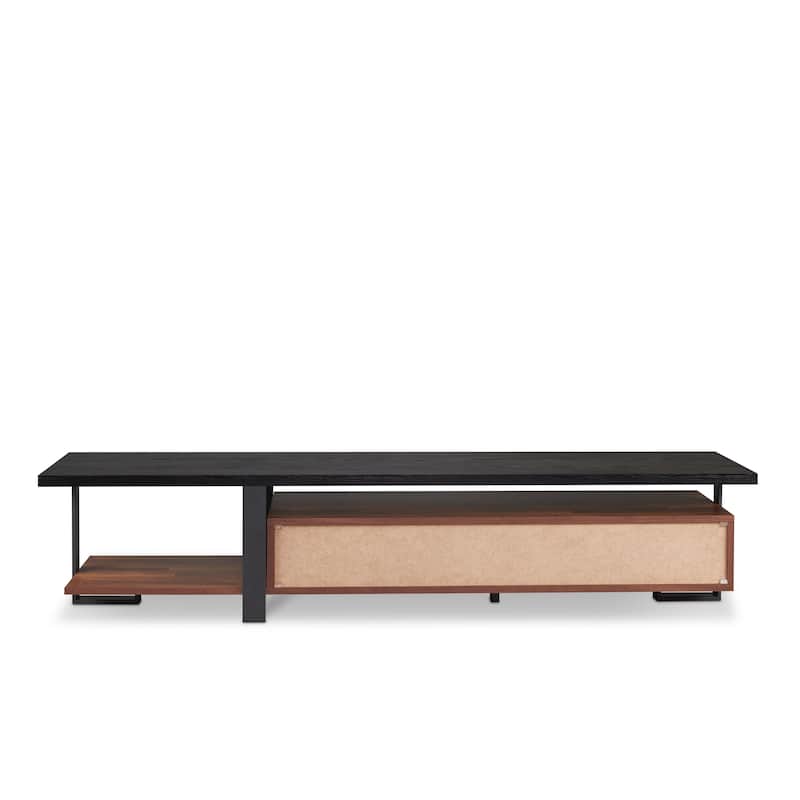 67" Transitional TV Stand with 2 Drawers & 2 Open Compartments for TVs Up to 55"