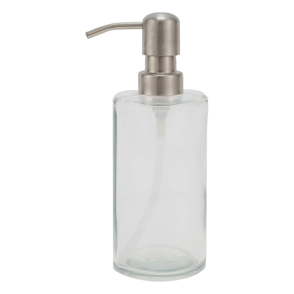 Cylindrical Simple Soap Pump Dispenser for Hotels 350ml 1 Pcs
