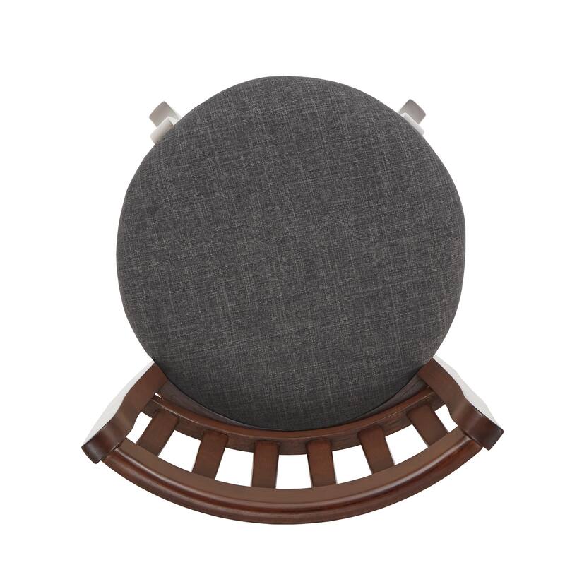 Ali Modern Linen High Back Swivel Stool by iNSPIRE Q Classic