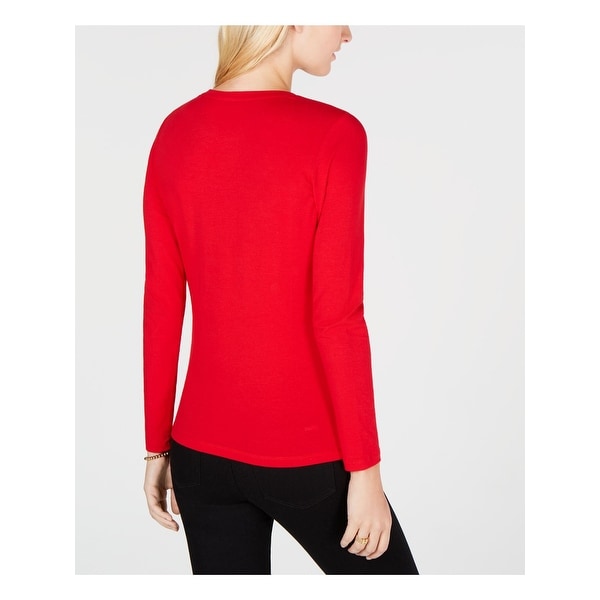 tommy hilfiger long sleeve red