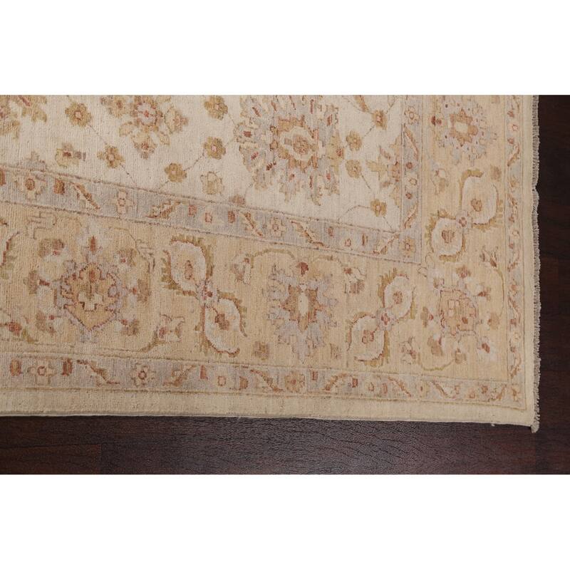 Vegetable Dye Chobi Peshawar Traditional Wool Area Rug Hand-knotted - 6'5" x 9'3"