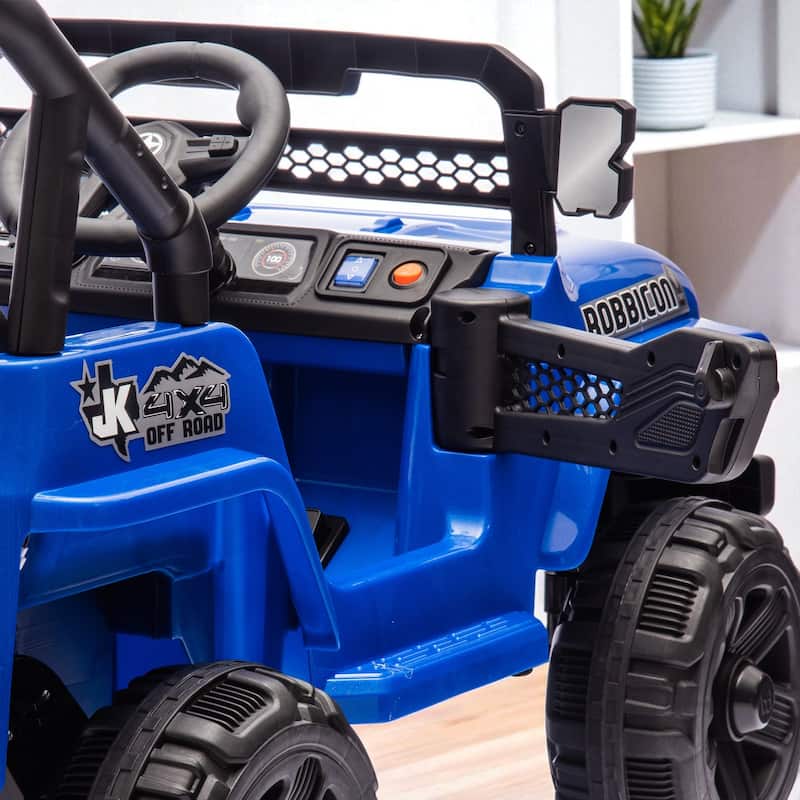 12V Kids Ride-On Electric Truck with Remote Control, 2WD, Four-Wheel Suspension, Bluetooth, MP3, LED Lights, for Ages 1-4