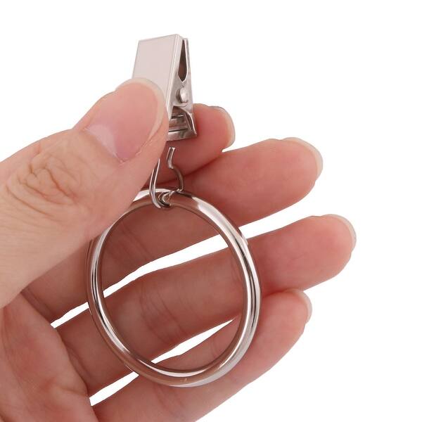 Shop Family Metal Curtain Drapery Rod Hanging Hook Clip Ring 32mm