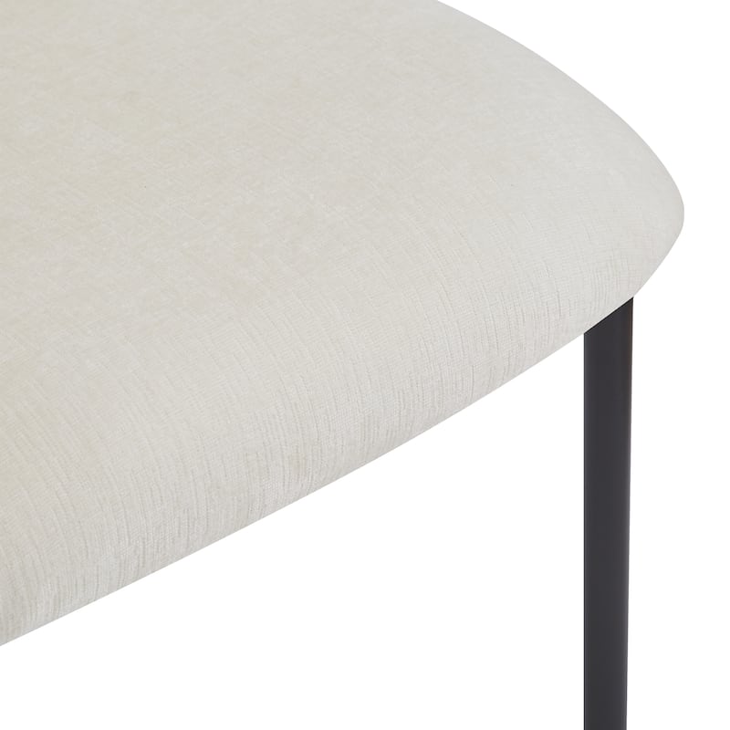 Dining Chairs Set of 2, Parsons Chair Upholstered Chair with Metal Legs