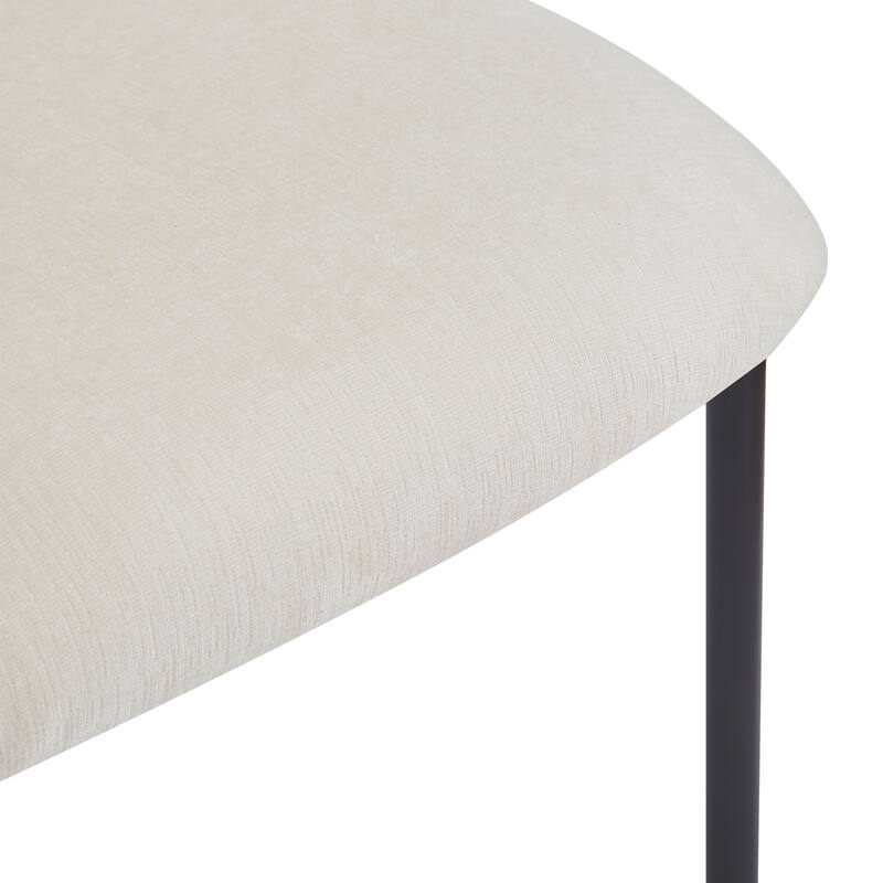 Ombria Ombria Upholstered Dining Chairs Set, Iron Frame by Christopher Knight Home