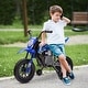 preview thumbnail 6 of 8, Electric Bike for Toddler with Training Wheels - Blue