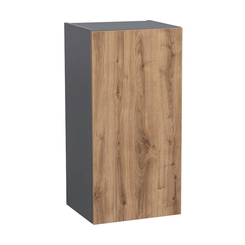12" x 30" Wall Cabinet-Single Door-Grey - 12 x 30 x 12 - Brown