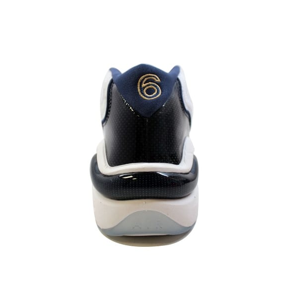 Nike Men S Air Zoom Flight 96 White Midnight Navy Metallic Gold White Olympic Penny Hardaway 4491 103 Overstock