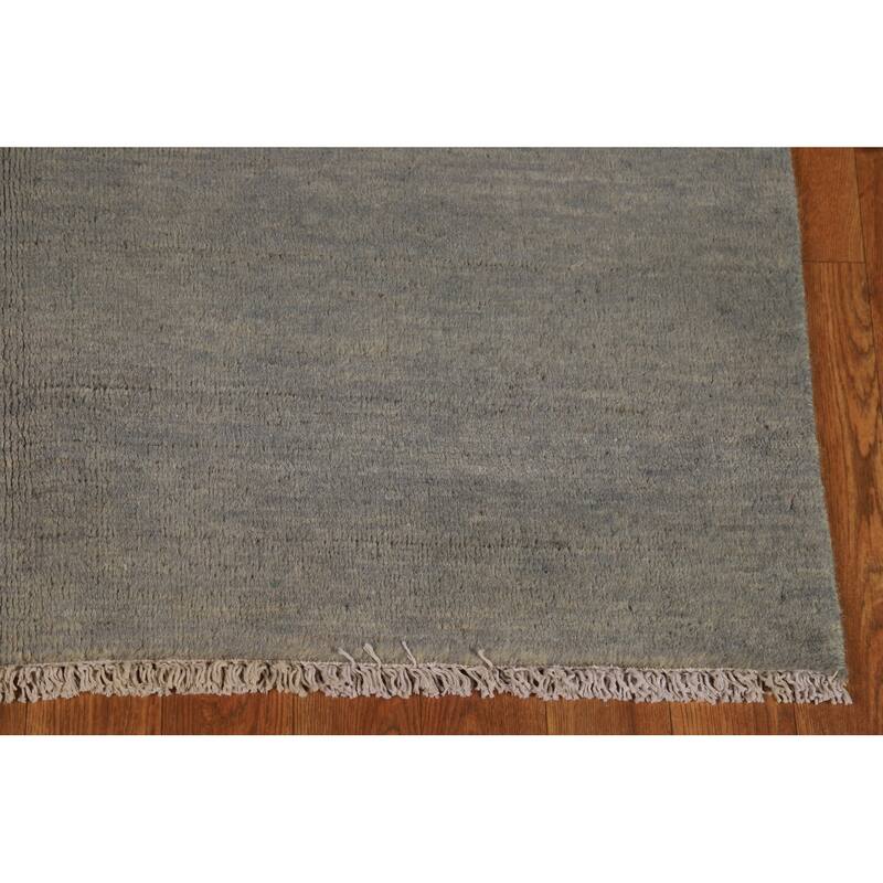 Hand Knotted Oriental 100% Wool Carpet Modern Modern Beige & Ivories Gabbeh Area Rug - 5' 9'' X 3' 8''
