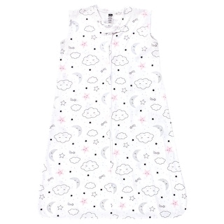 Hudson Baby Infant Girl Cotton Sleeveless Wearable Sleeping Bag, Sack, Blanket, Dreamer