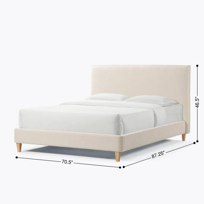 Morden Queen Size Upholstered Platform Bed