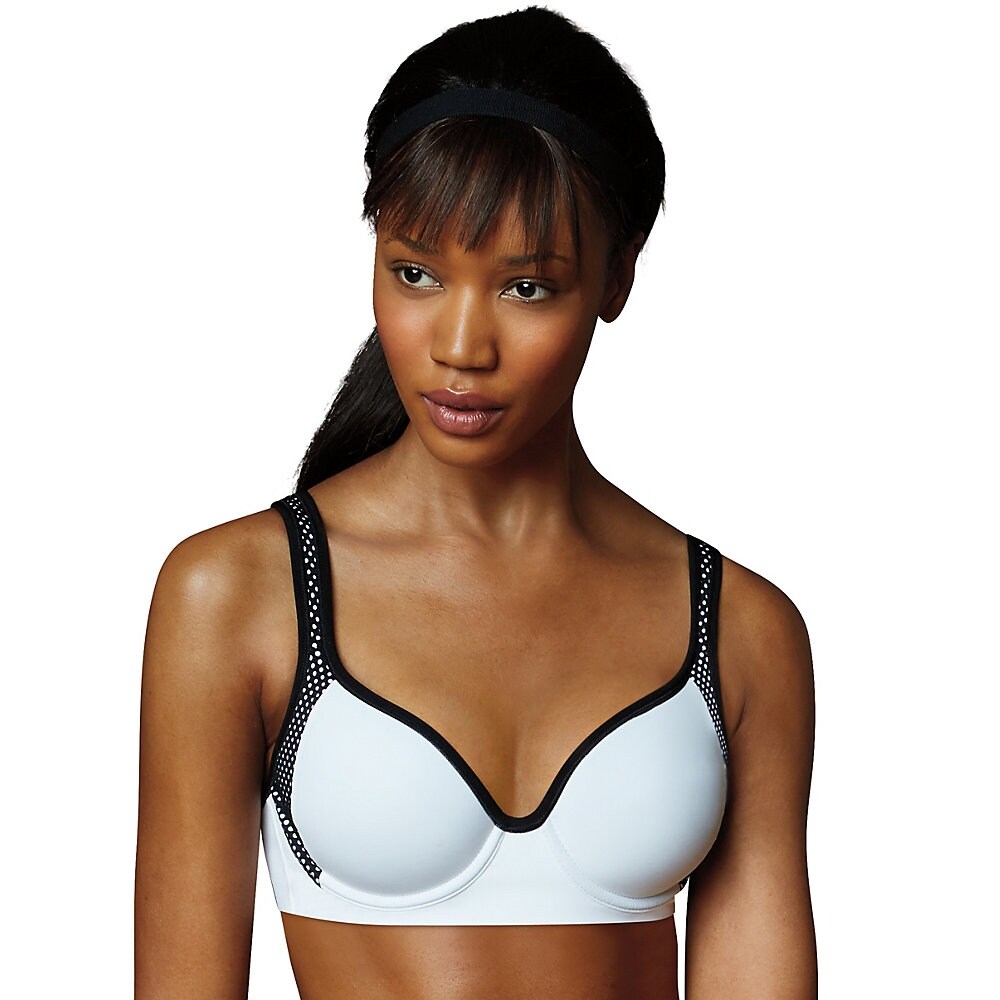 Maidenform Sport Custom Lift Underwire Bra Size 38d Color White Black