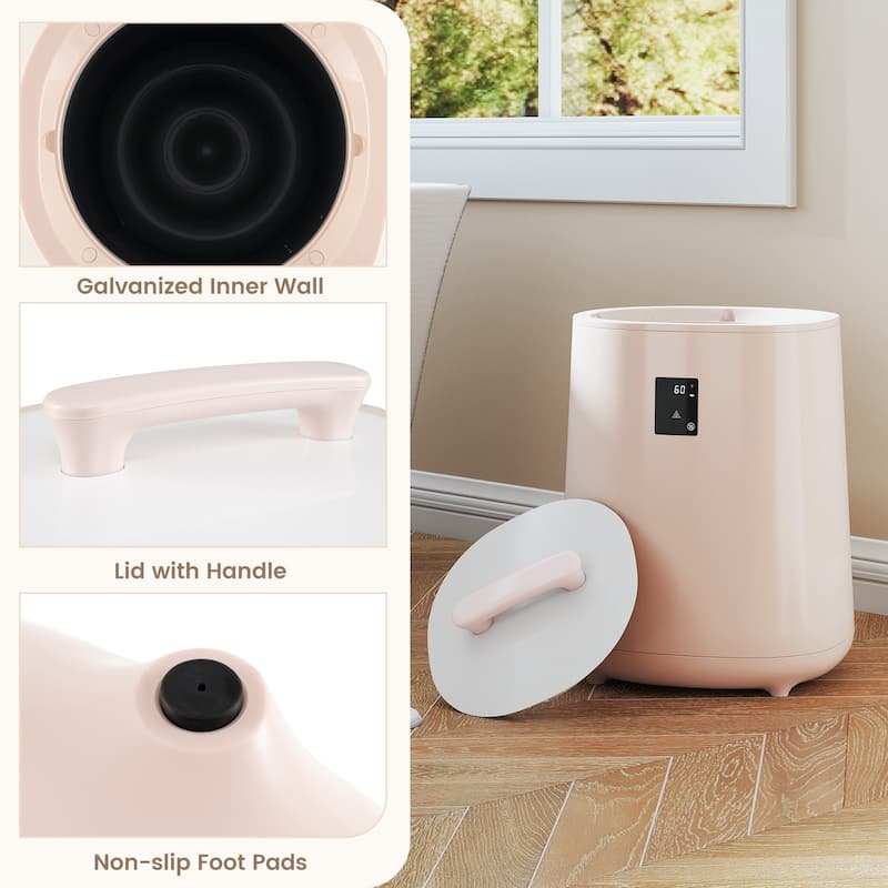 18L Large Towel Warmer with LED Display and Auto Shut off-Pink