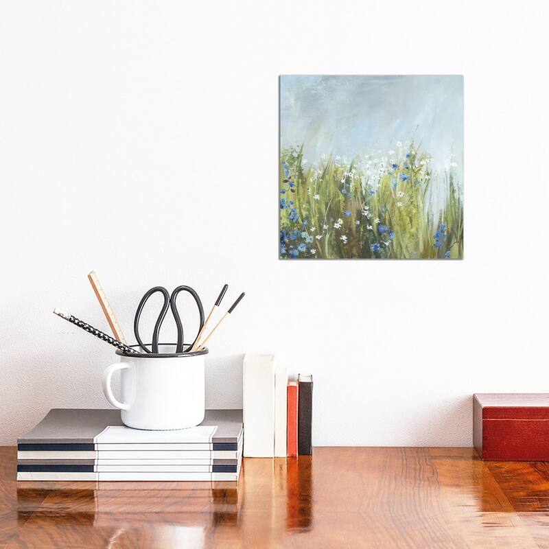 iCanvas "Blue Bells Field" by Asia Jensen Canvas Print - 12x12x0.75