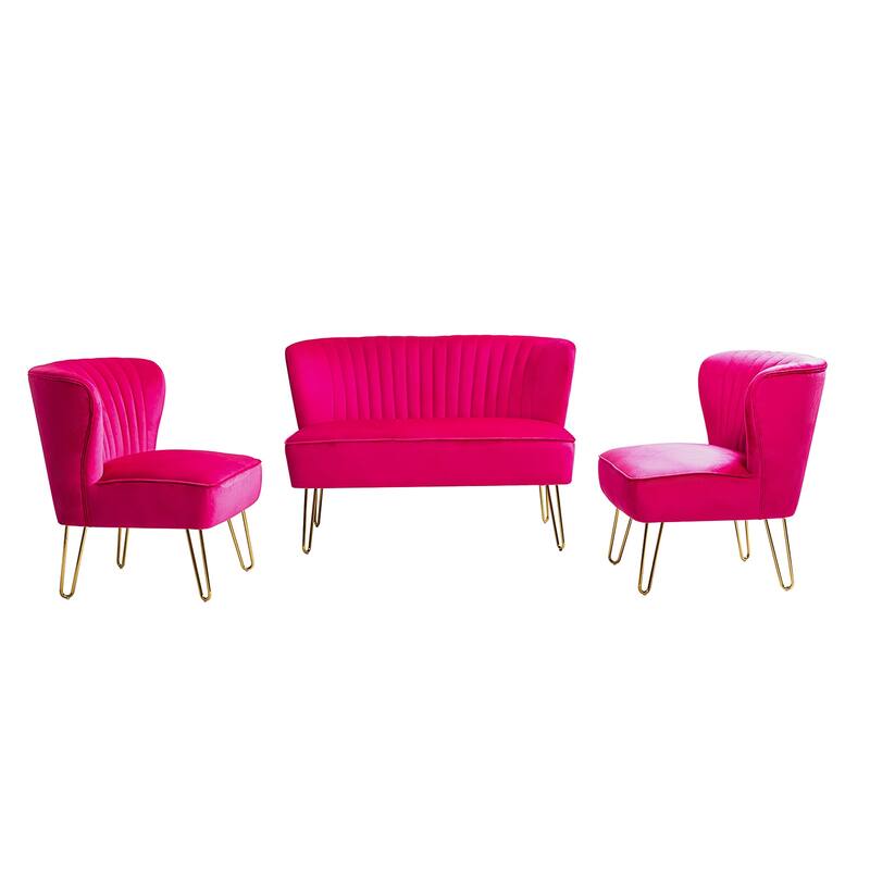 Barto 45" 3 Piece Living Room Set by HULALA HOME