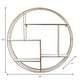 preview thumbnail 7 of 17, Sagebrook Home Modern Glam Iron and Wood Wall Storage Shelf - 32" x 7" x 32"