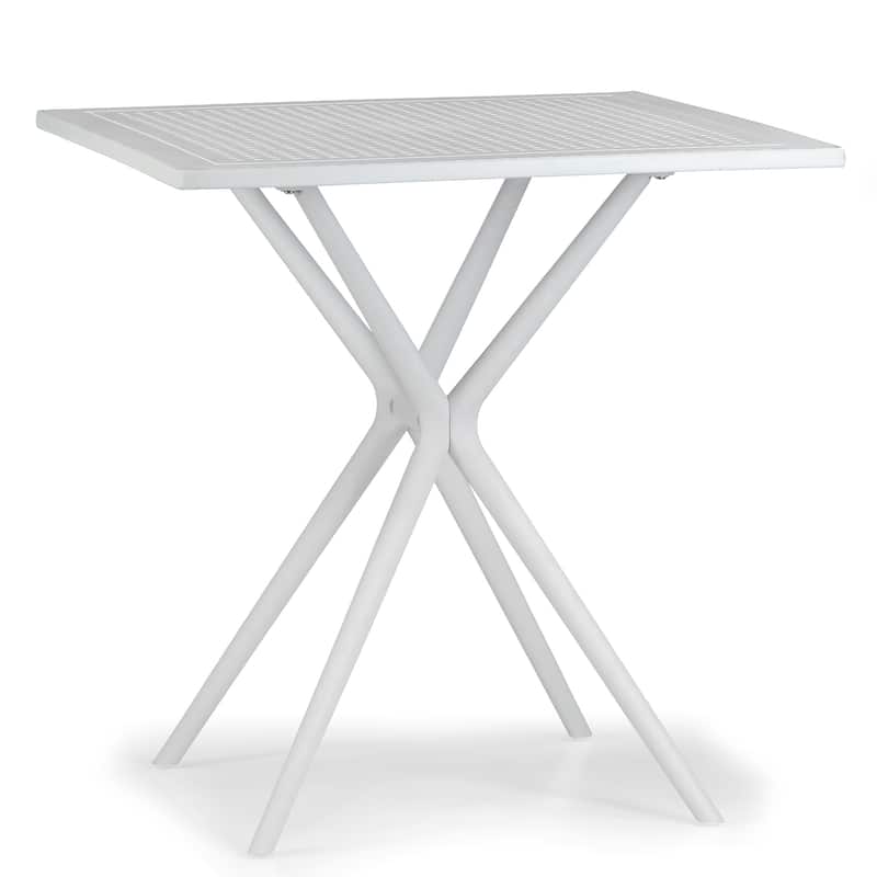 Belden Basma Beige White Outdoor Dining 2 Seats Set