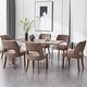 preview thumbnail 112 of 144, Wooden Dining Chairs Set of 2/4/6,Modern Fabric Upholstered Dining Room Chair Kitchen Chairs