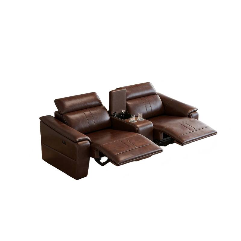 Power Recliner 3-Piece Loveseat Set with Storage Console