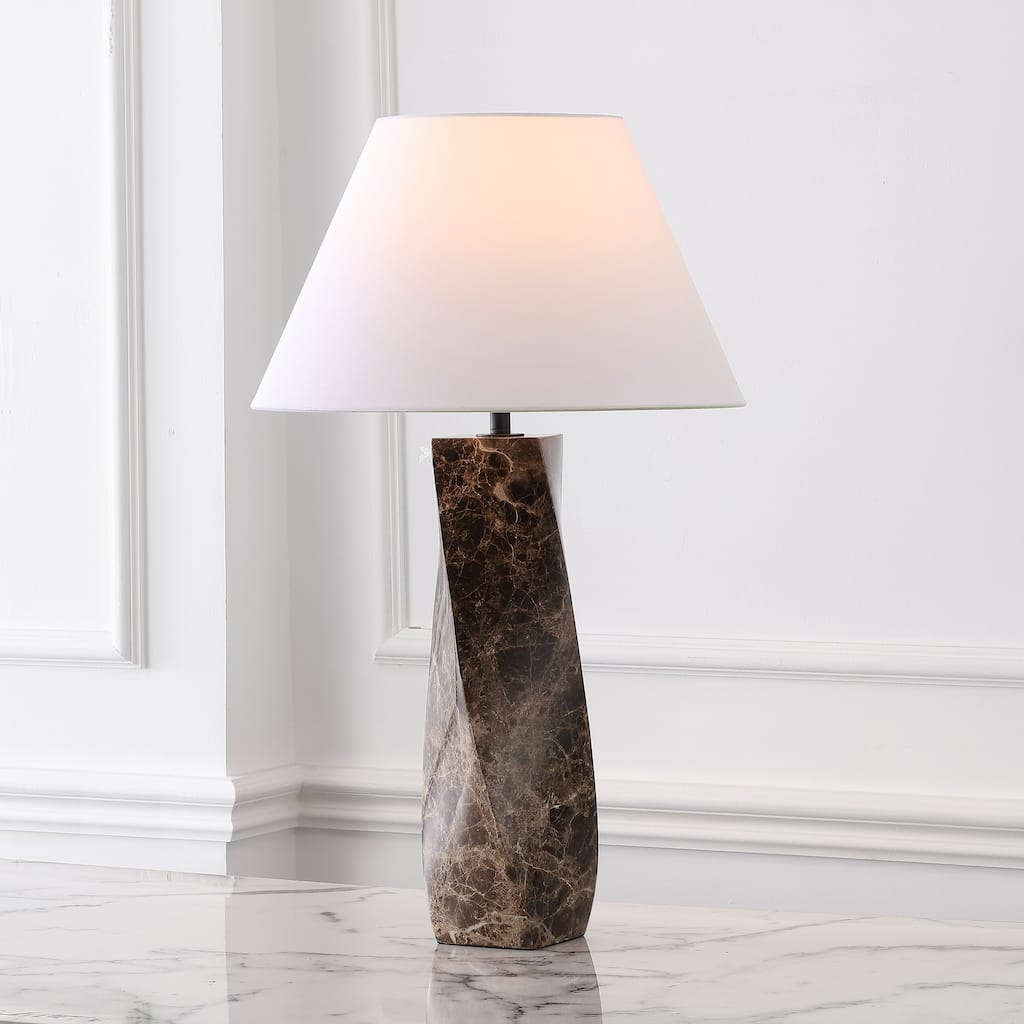 SAFAVIEH Couture Mayalenn Large Marble Table Lamp - 18"W x 18"D x 29"H