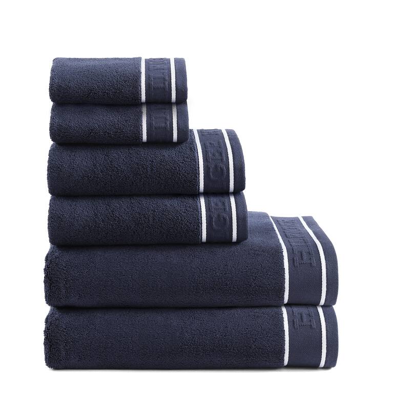 Tommy Hilfiger Legacy Cotton 6 Piece Towel Set - 6 Piece - Blue