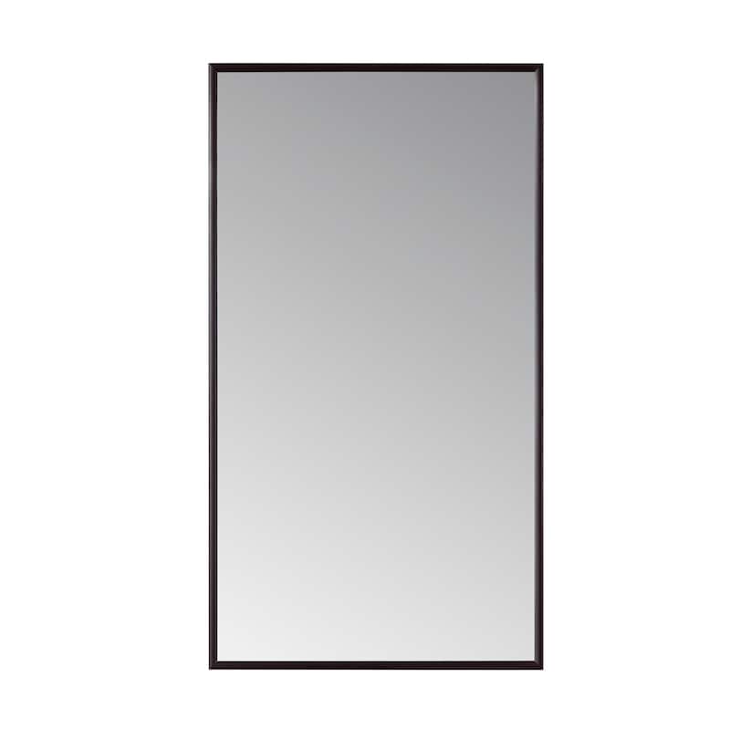 Viella 18" Bathroom Vanity Aluminum Framed Wall Mirror in Black