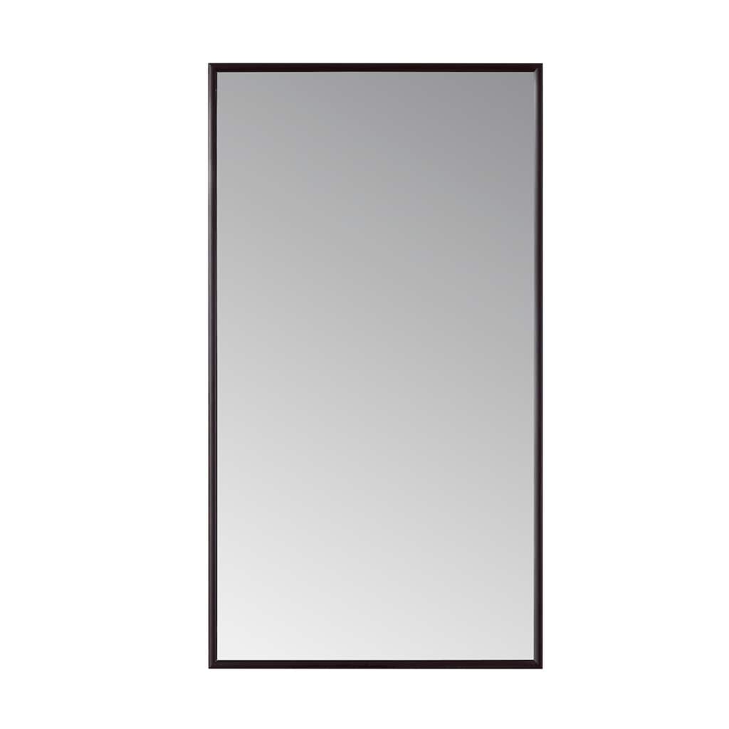 Viella 18" Bathroom Vanity Aluminum Framed Wall Mirror in Black