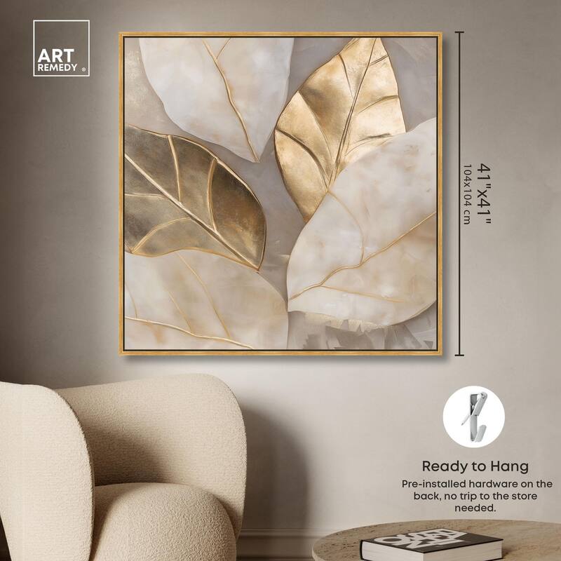 Golden Cascades Canvas by Art Remedy